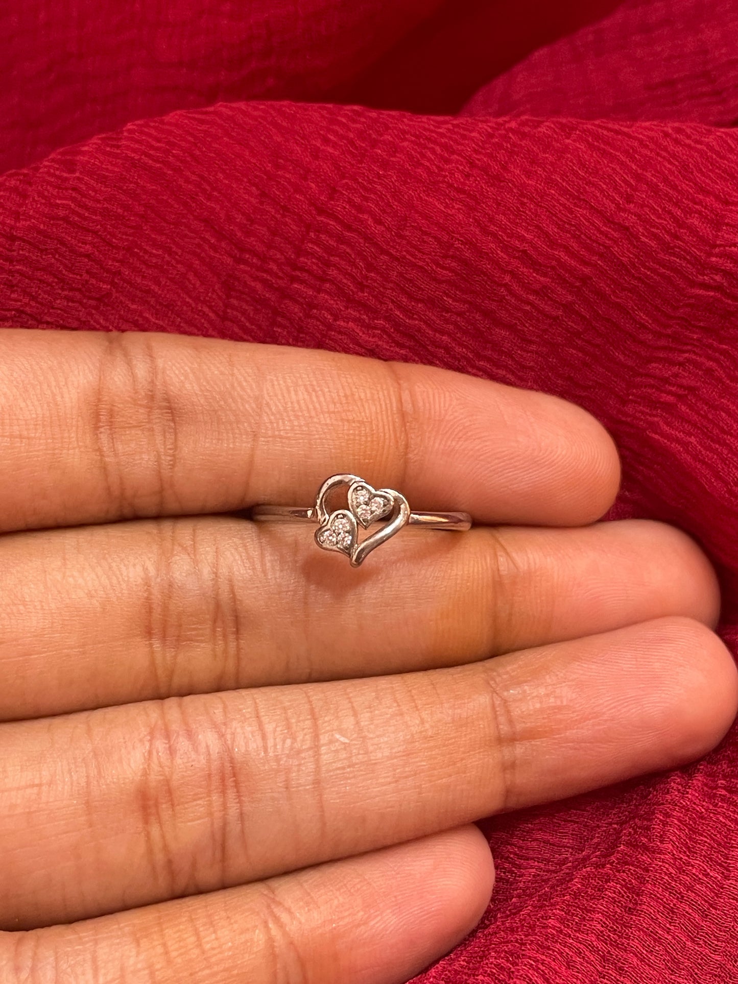 92.5 Silver Heart Ring for Women Size 13 | Stylish Love Emblem | Elegant Gift Jewellery