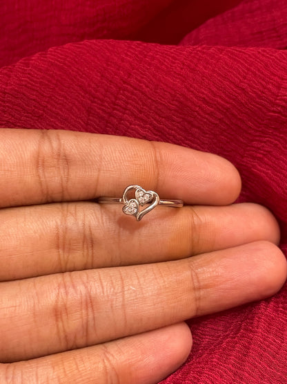92.5 Silver Heart Ring for Women Size 13 | Stylish Love Emblem | Elegant Gift Jewellery