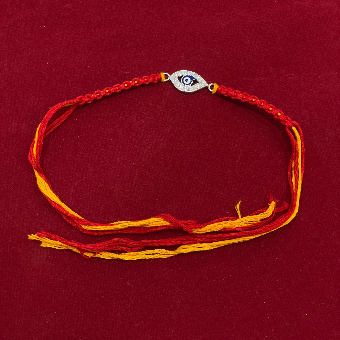 925 Sterling Silver Evil Eye Thread Rakhi| Festive & Gifting