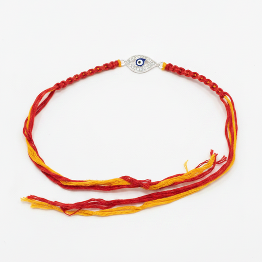 925 Sterling Silver Evil Eye Thread Rakhi| Festive & Gifting