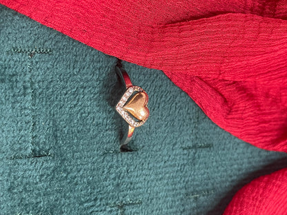 92.5 Silver Heart Ring for Women Size 14 | Stylish Romantic Design | Elegant Gift Jewellery