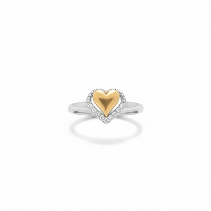 92.5 Silver Heart Ring for Women Size 14 | Stylish Romantic Design | Elegant Gift Jewellery