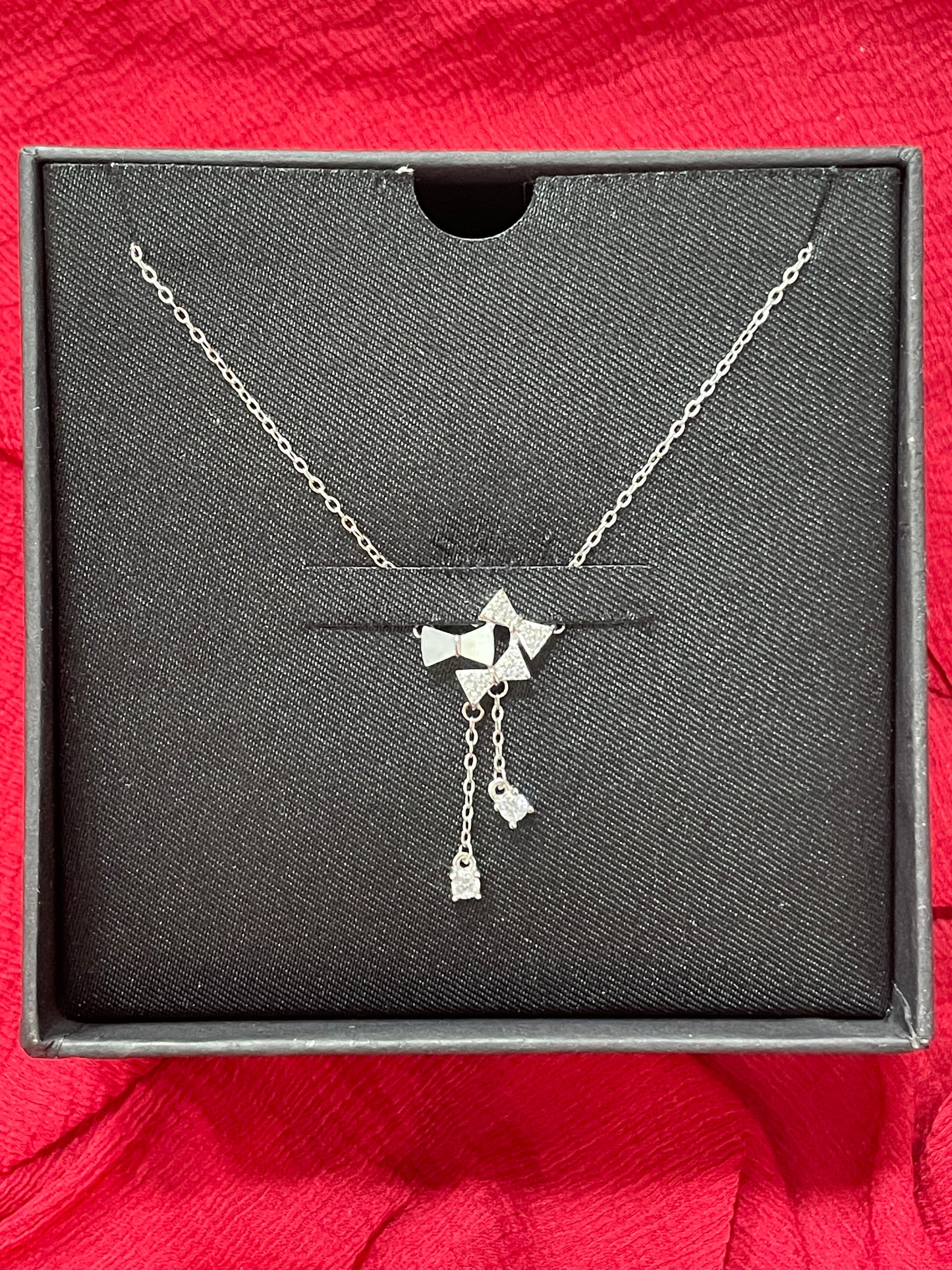 92.5 Silver Bow Chain 19.5 Inches | Premium Stylish Cute Design | Jewellery