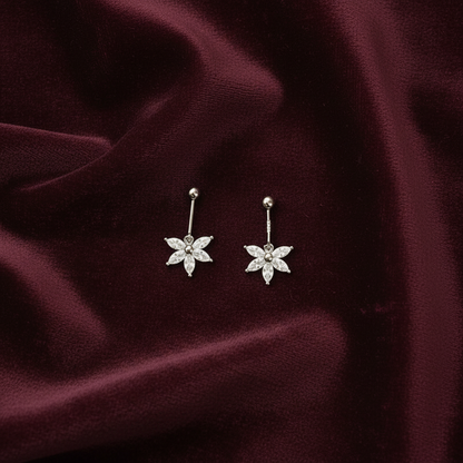 92.5 Silver Stylish Five Leaf Bugadi | Elegant Floral Design | Jewellery (pair)