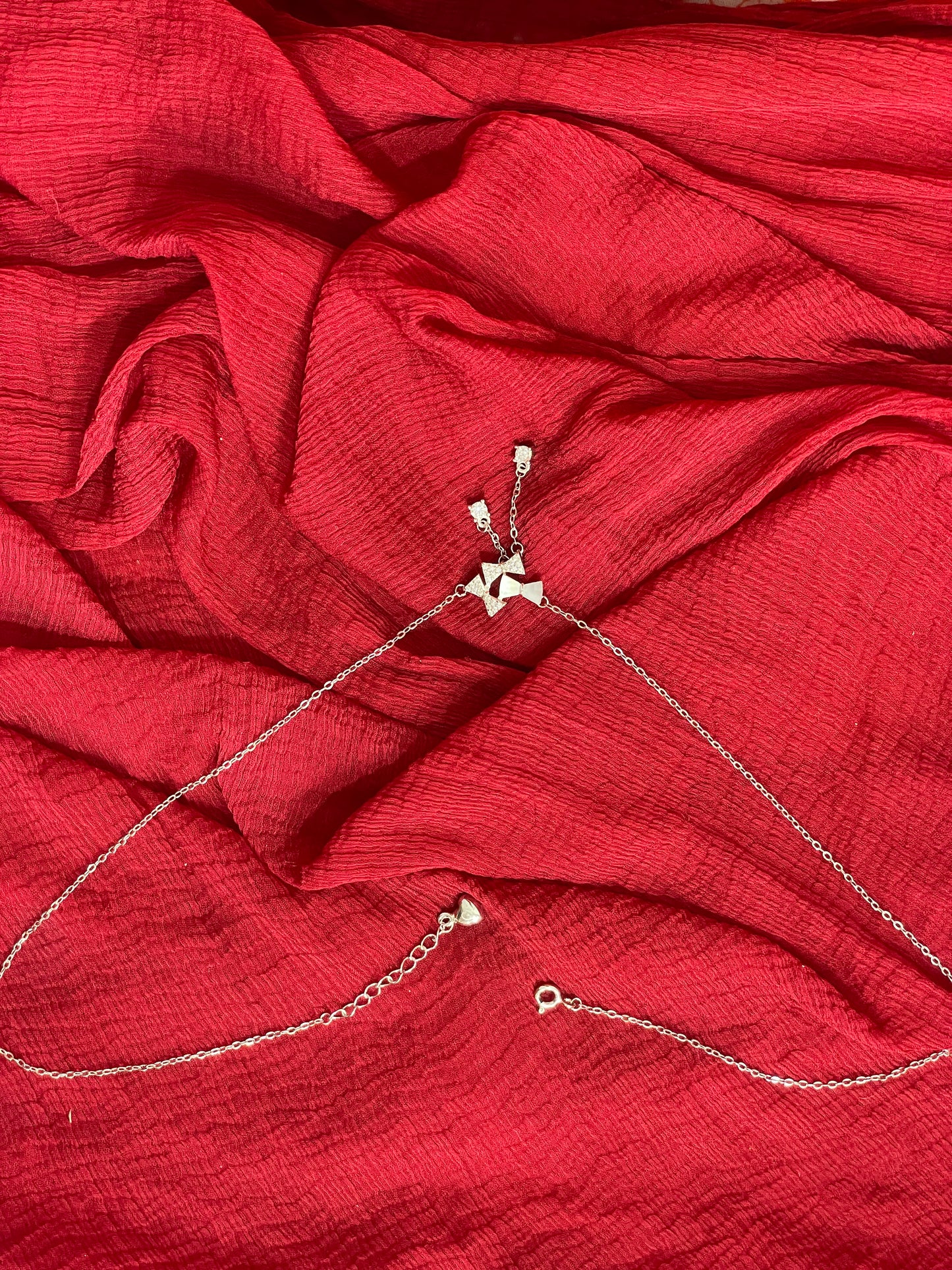 92.5 Silver Bow Chain 19.5 Inches | Premium Stylish Cute Design | Jewellery