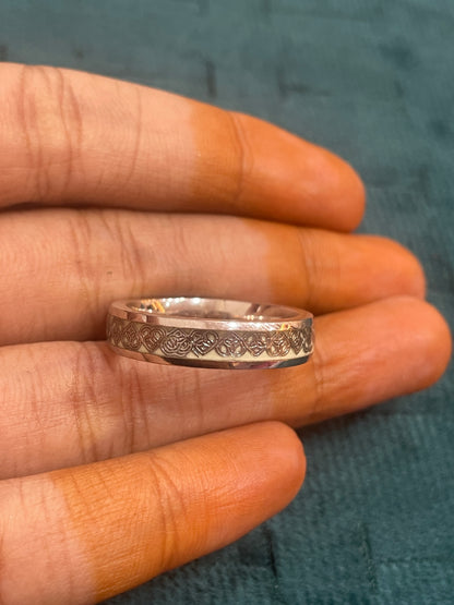 92.5 Silver Men’s Ring Size 18 | Stylish Clean Finish | Elegant Jewellery