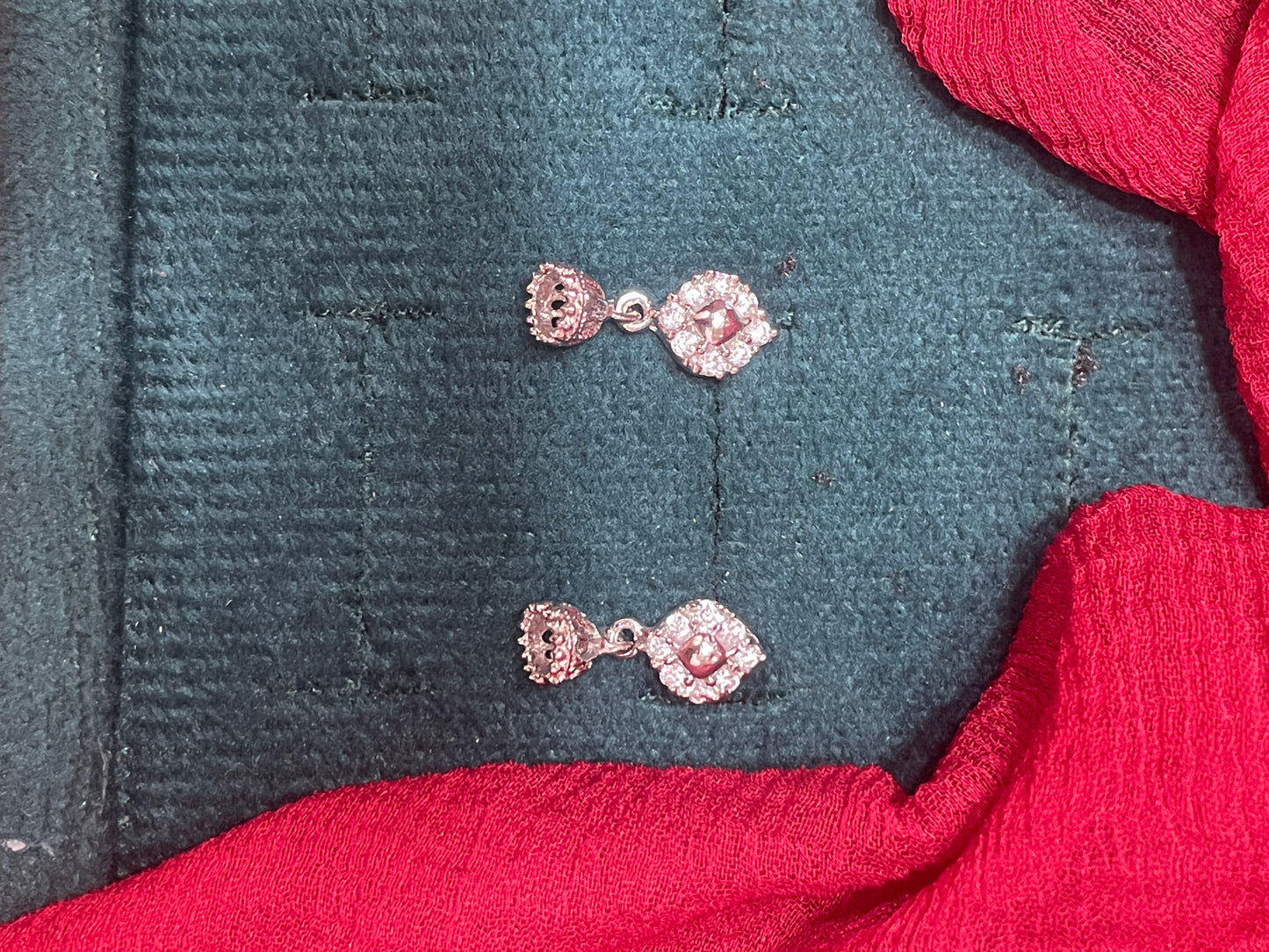 92.5 silver classy minimal jhumkas