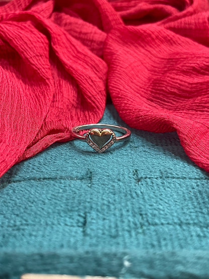 92.5 Silver Heart Ring for Women Size 14 | Stylish Romantic Design | Elegant Gift Jewellery