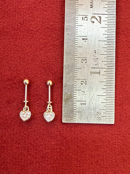 92.5 Silver Heart Bugadi Pair