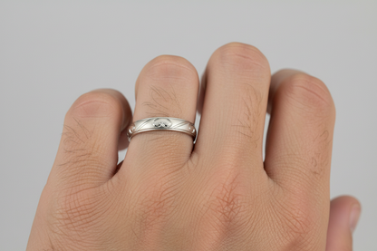 92.5 Silver Men’s Ring Size 24 | Stylish Bold Finish | Elegant Fashion Jewellery