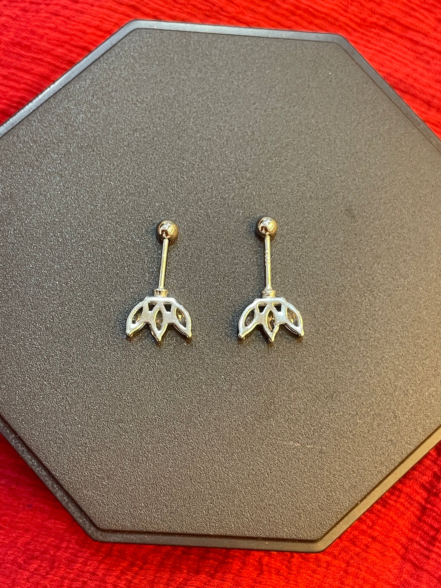 92.5 Silver Three Leaf Bugadi Pair for Women | Floral Helix Earrings | Minimal Daily Wear Jewellery