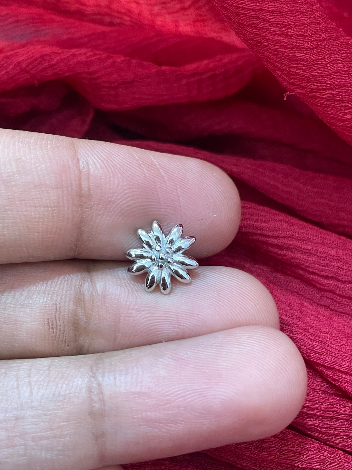 92.5 Silver Stylish Flower Earrings for Women | Elegant Floral Design | Everyday Wear Jewellery