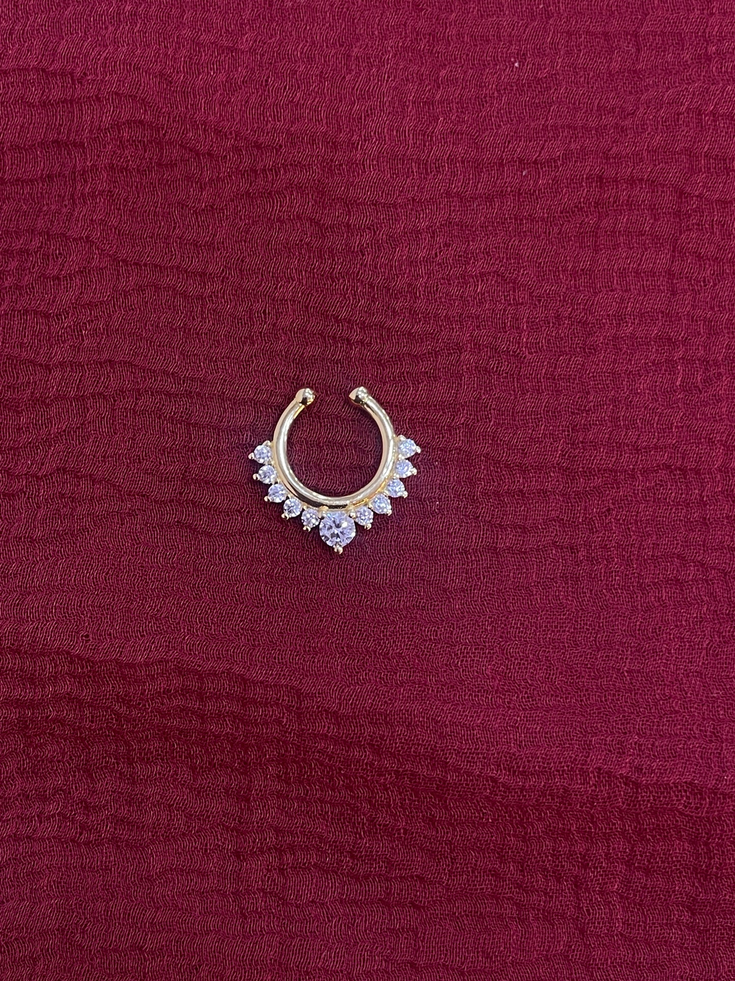 92.5 Silver Gold Plated Timeless septum