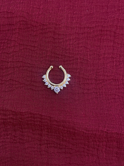 92.5 Silver Gold Plated Timeless septum
