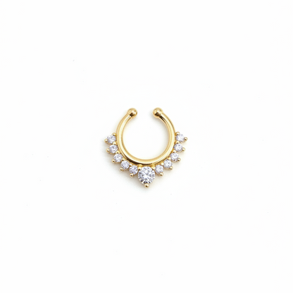 92.5 Silver Gold Plated Timeless septum