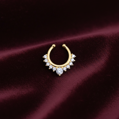 92.5 Silver Gold Plated Timeless septum