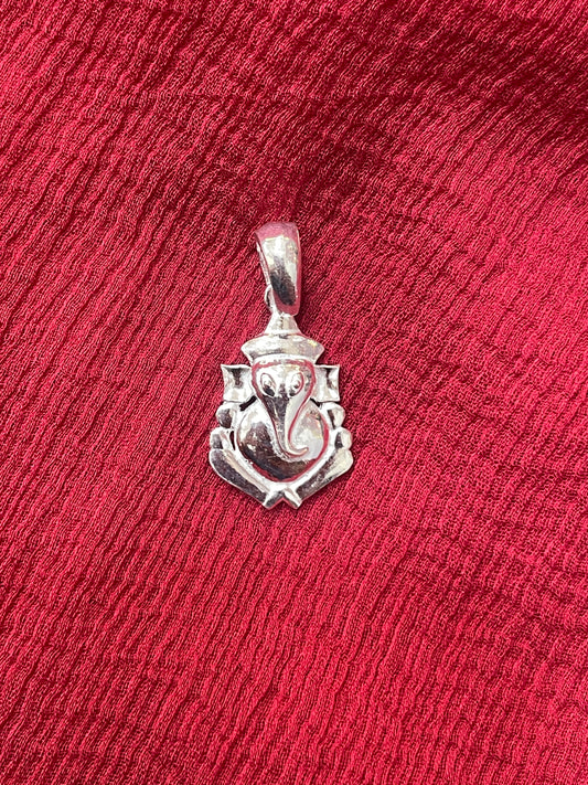 92.5 Silver Ganpati Pendant for Men & Women | Ganesha Divine Design | Traditional Jewellery