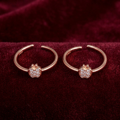 92.5 silver toe rings 