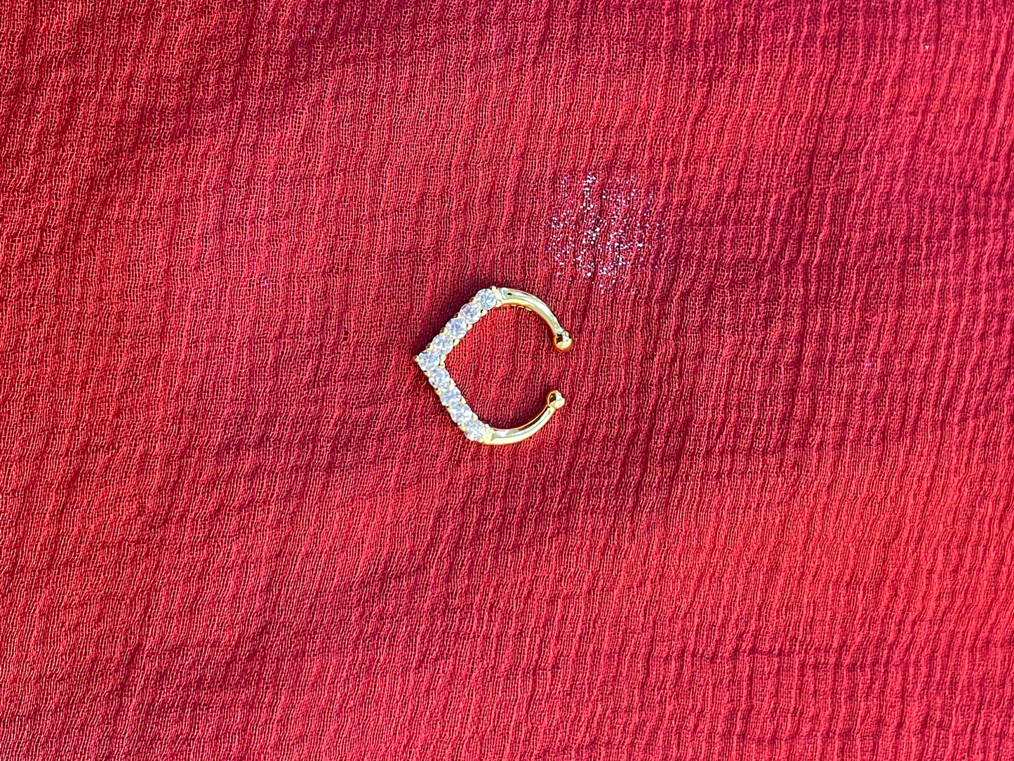 92.5 silver gold plated classy stylish septum