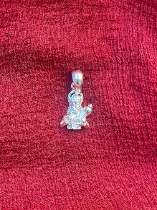 92.5 Silver Anjaneya Design Pendant for Men & Women – Temple Style Finish