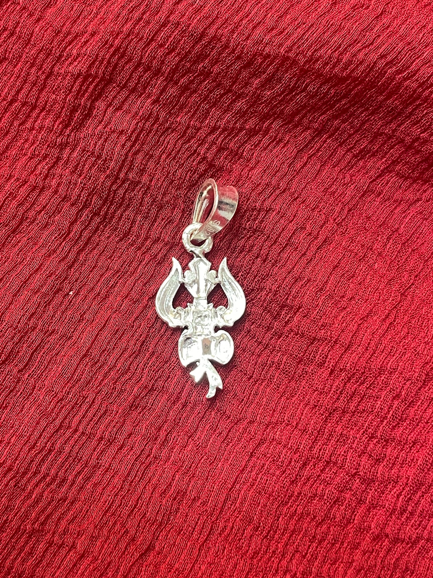92.5 Silver Trishul Design Pendant for Men & Women – Traditional Finish