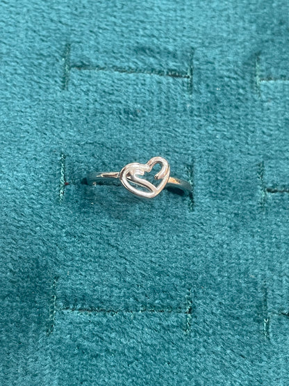 92.5 Silver Simple Heart Ring for Women Size 10 | Minimal Elegant Love Design | Gift Jewellery