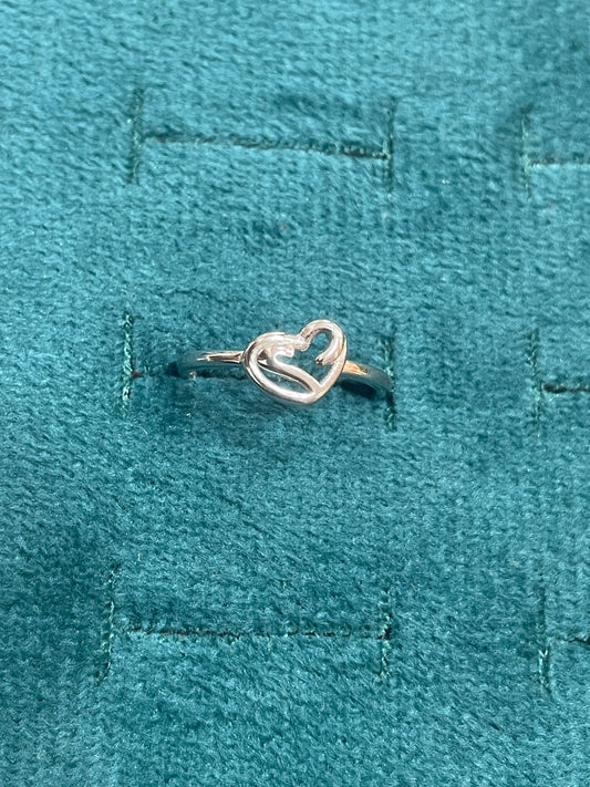 92.5 Silver Simple Heart Ring for Women Size 10 | Minimal Elegant Love Design | Gift Jewellery