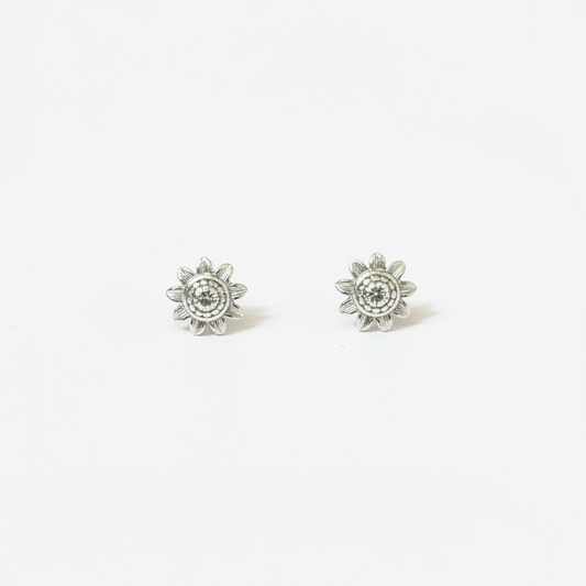 92.5 Silver Floral Earrings for Women | Stylish Elegant Design | Everyday Wear Jewellery