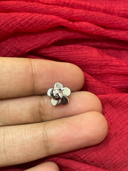 92.5 Silver Floral Earrings for Women | Stylish Elegant Design | Minimal Daily Wear Jewellery