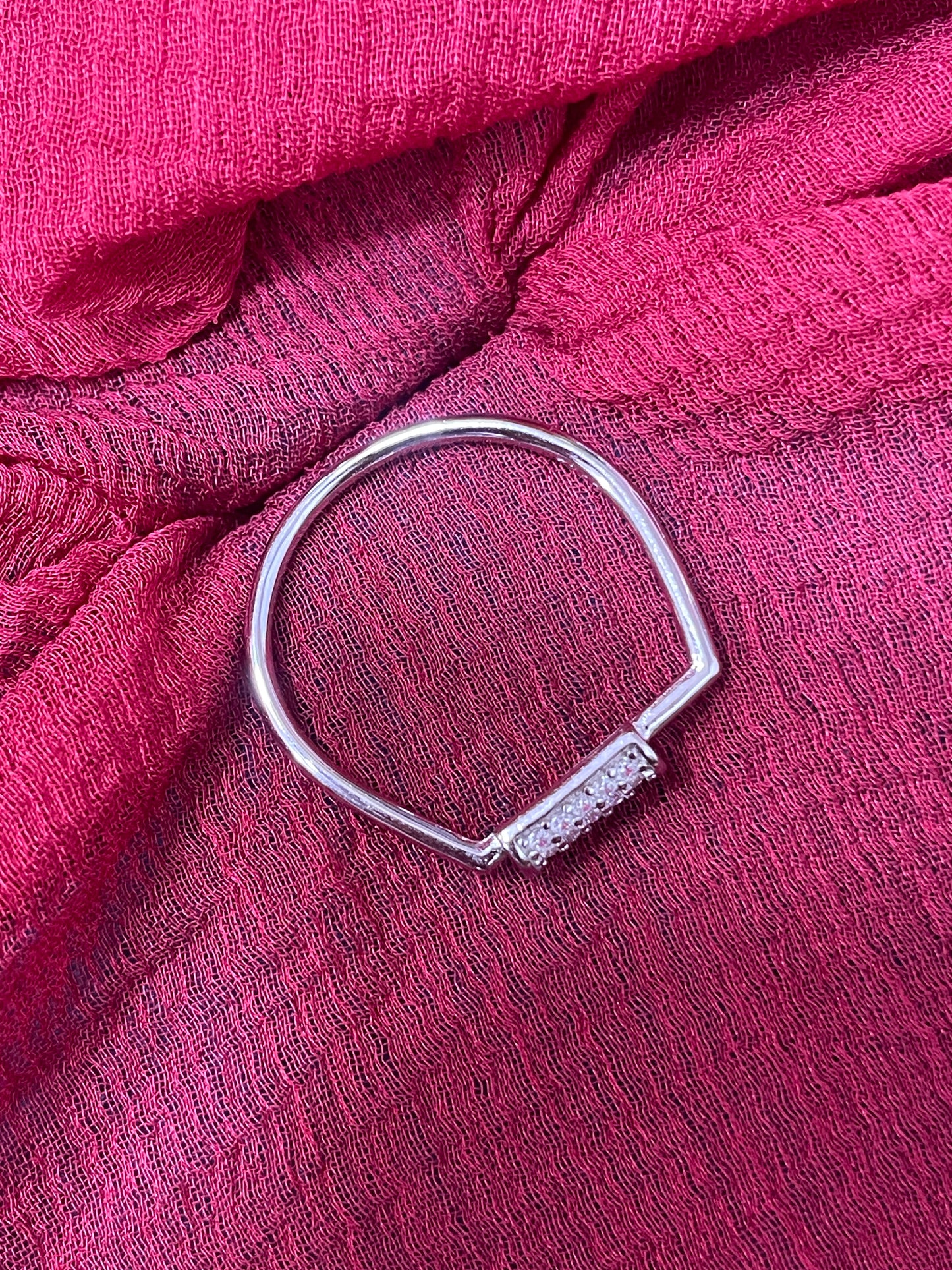 92.5 silver stylish classy ring size 14