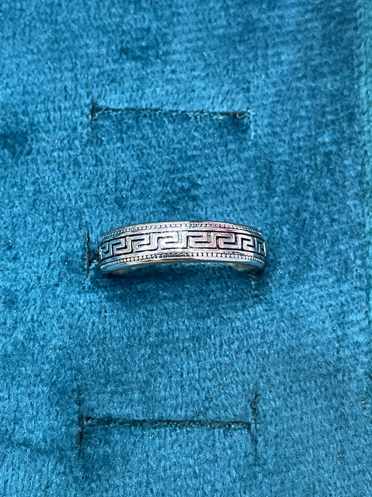 92.5 Silver Oxidised Men’s Ring Size 21 | Stylish Vintage Finish | Elegant Jewellery