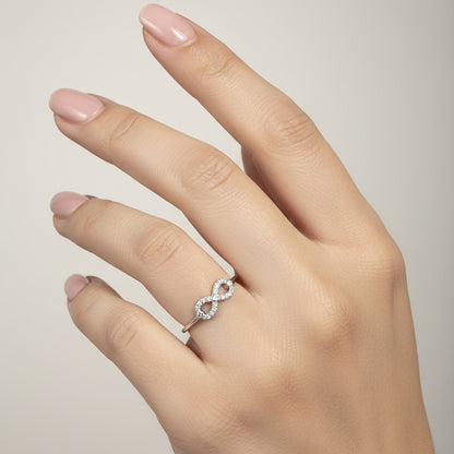 92.5 Silver Infinity Ring for Women