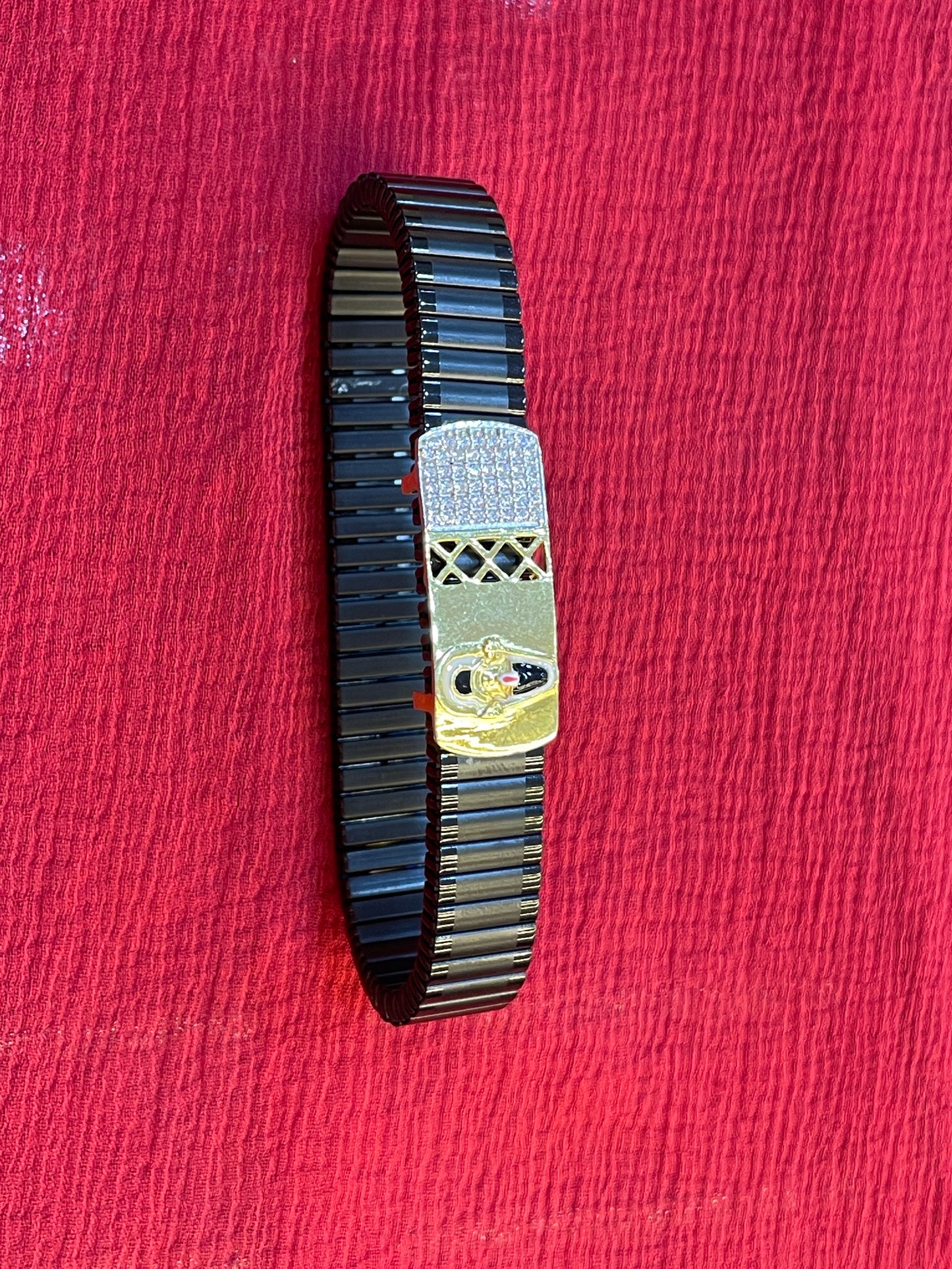 92.5 silver gold plated Venkateswara swamy bracelet