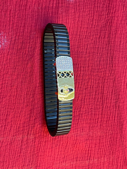 92.5 silver gold plated Venkateswara swamy bracelet