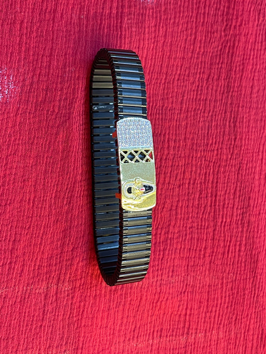 92.5 silver gold plated Venkateswara swamy bracelet
