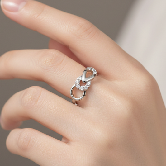 92.5 silver minimal ring size 15