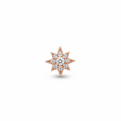 92.5 Silver Rose Gold Plated Earrings for Women | Stylish Chic Design | Elegant Fashion Jewellery