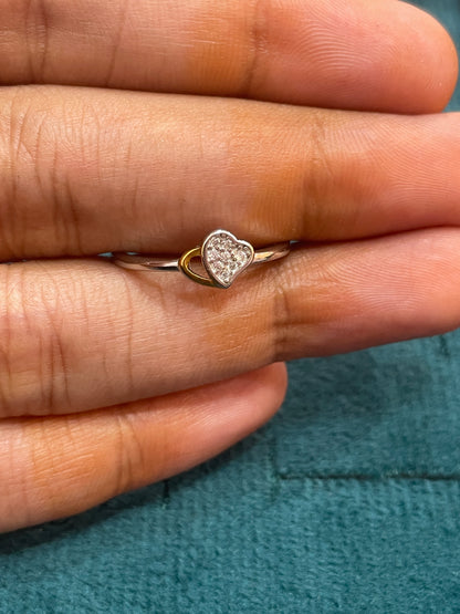 92.5 Silver Heart Ring for Women Size 12 | Stylish Romantic Form | Elegant Gift Jewellery
