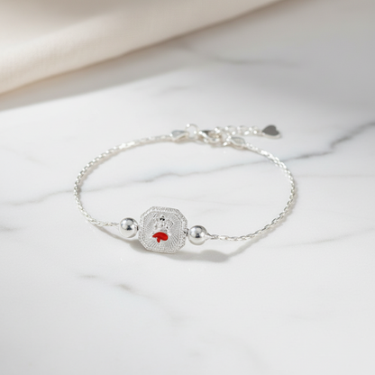 925 Silver Dancing Ganesha Rakhi