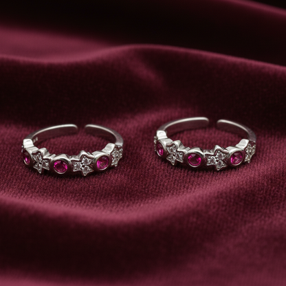 92.5 silver toe rings 