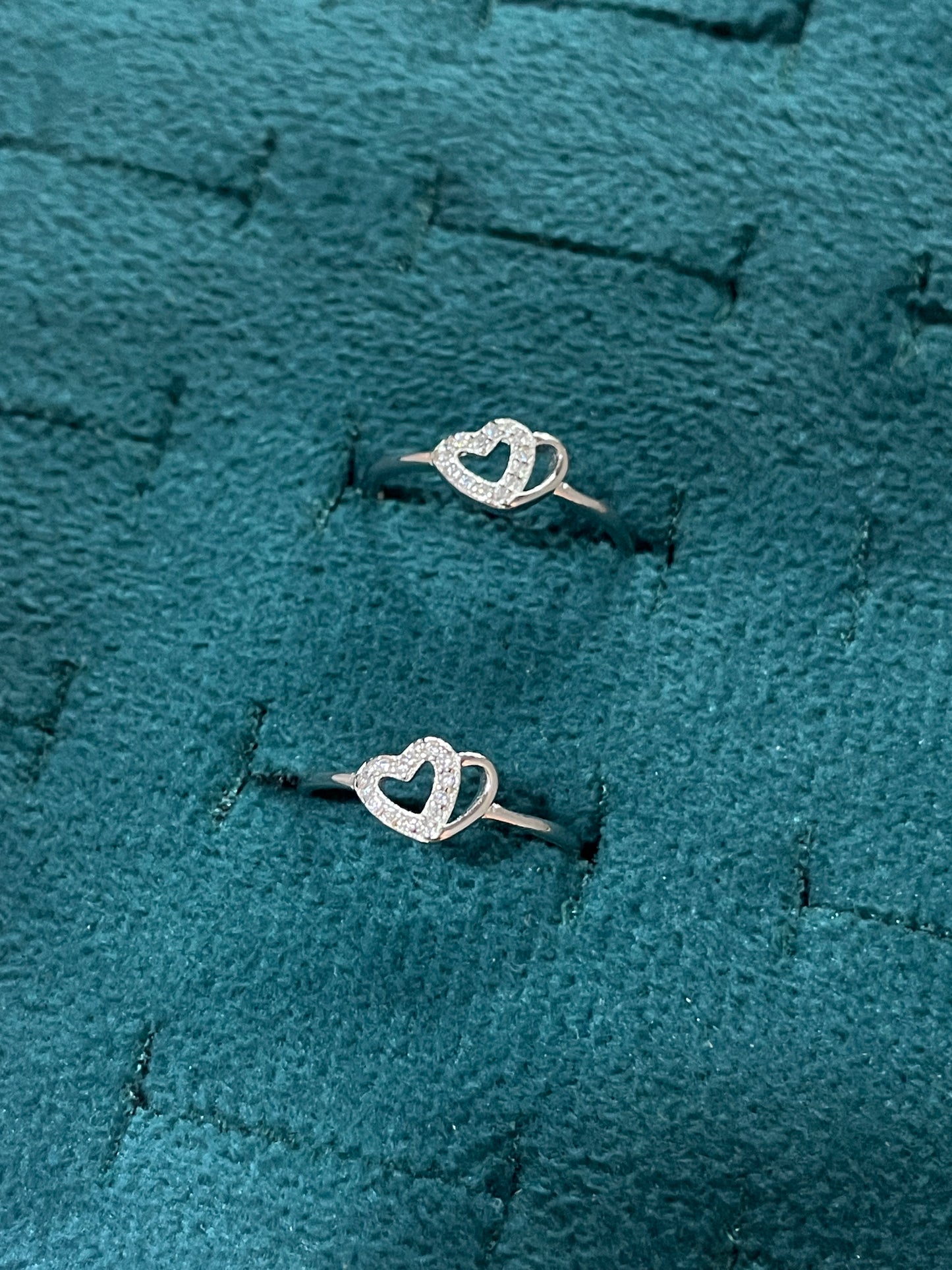92.5 Sterling Silver Heart Toe Rings for Women | Romantic Elegant Design