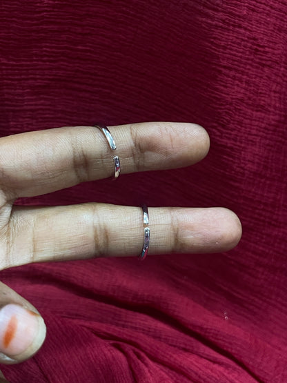 925 Silver Bow Toe rings