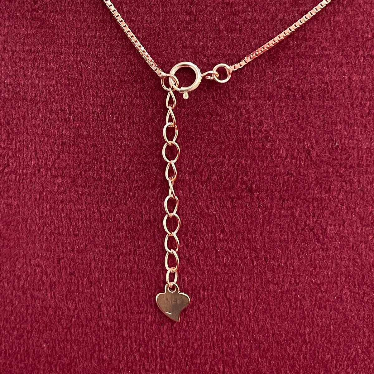 92.5 Silver Rose Gold Plated White CZ Heart Pendant Necklace for Women