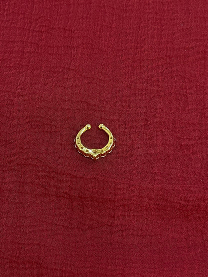 92.5 Silver Gold Plated Minimal Septum
