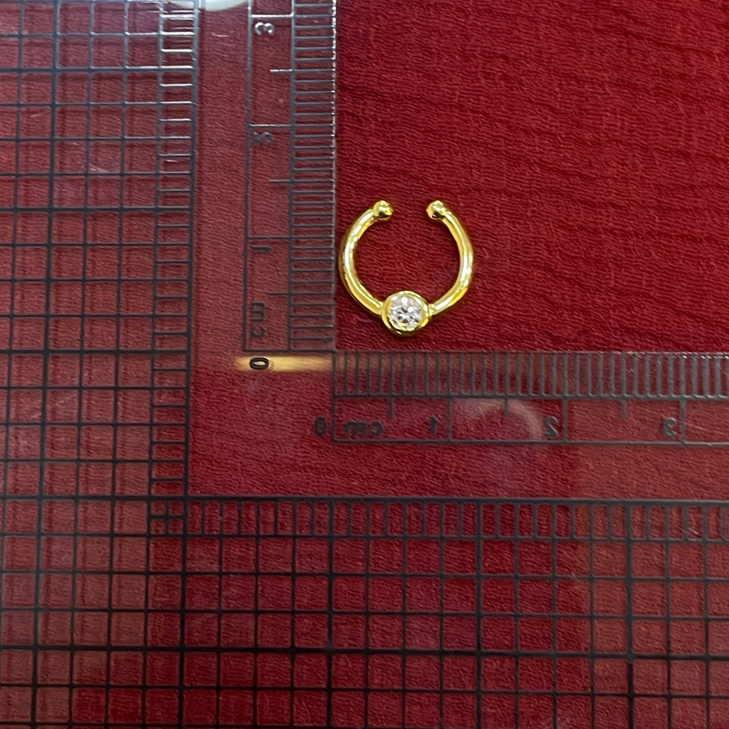 92.5 Silver Gold Plated Chic Septum