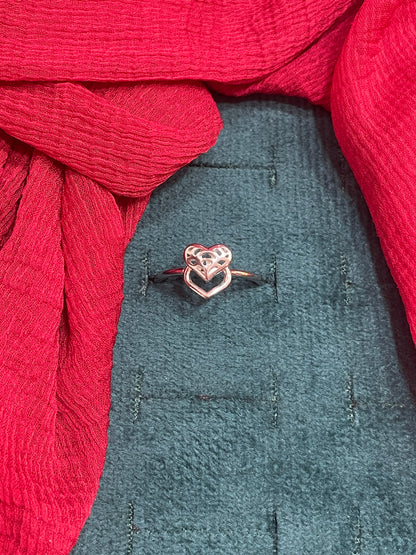 92.5 Silver Heart Ring for Women Size 14 | Stylish Romantic Charm | Elegant Gift Jewellery