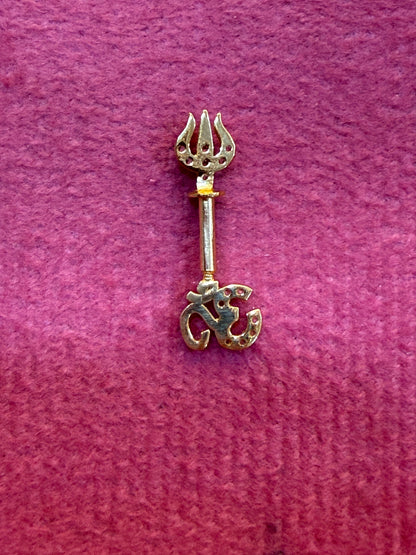 92.5 Silver Om Trishul Bugadi