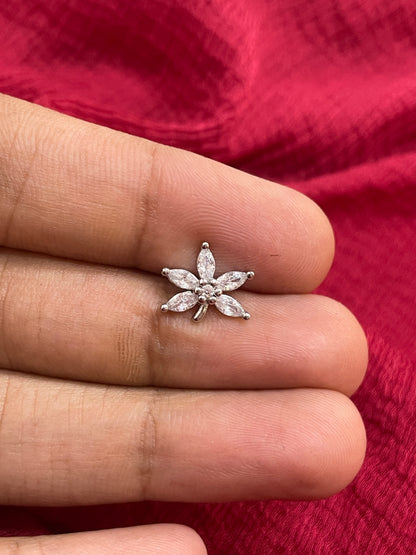 92.5 Silver Leaf Earrings for Women | Stylish Nature-Inspired Design | Elegant Everyday Jewellery