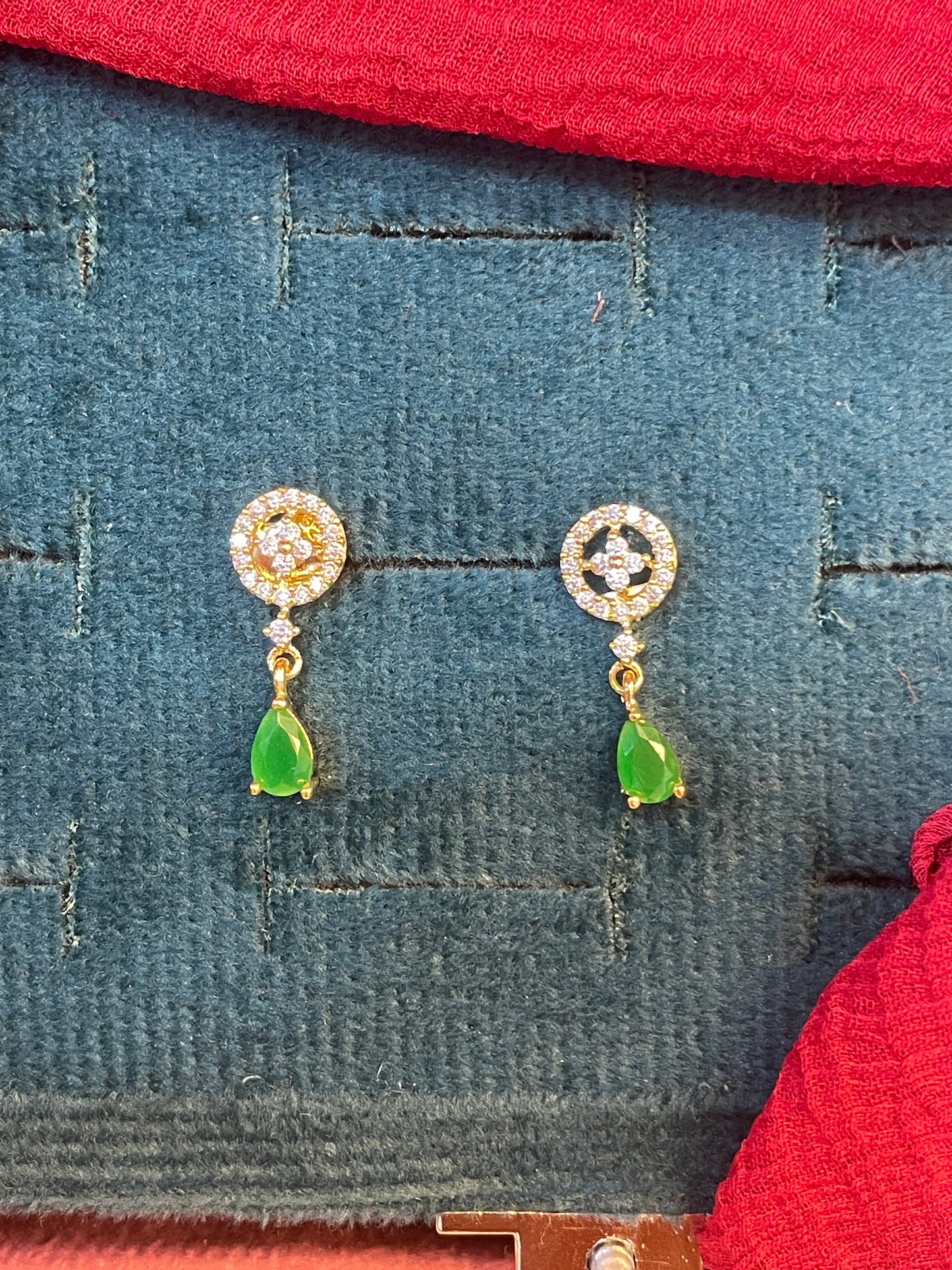 92.5 silver gold plated classy earrings