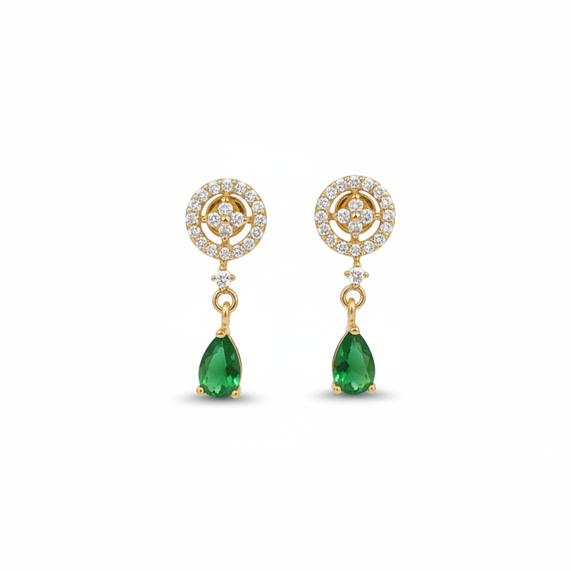 92.5 silver gold plated classy earrings